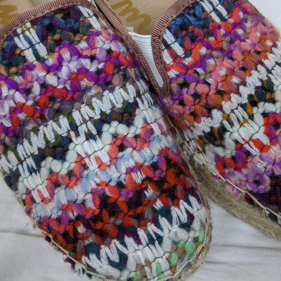 Sam Edelman Tweed Platform Espadrilles Size 6 - Picture 5 of 8